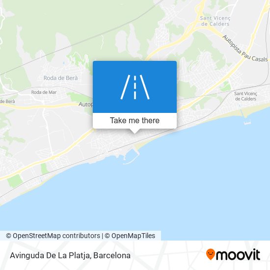 mapa Avinguda De La Platja