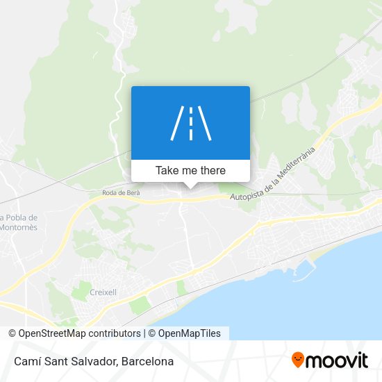 Camí Sant Salvador map