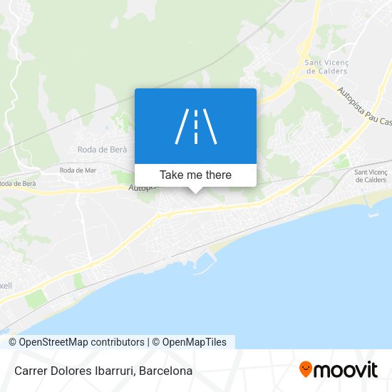Carrer Dolores Ibarruri map