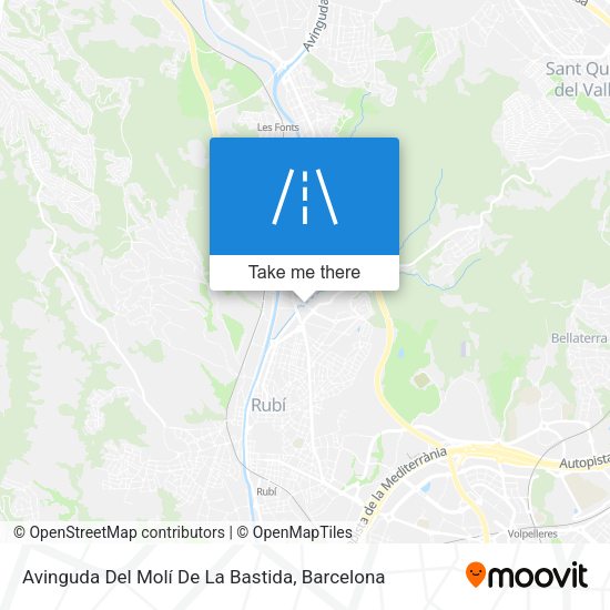 Avinguda Del Molí De La Bastida map