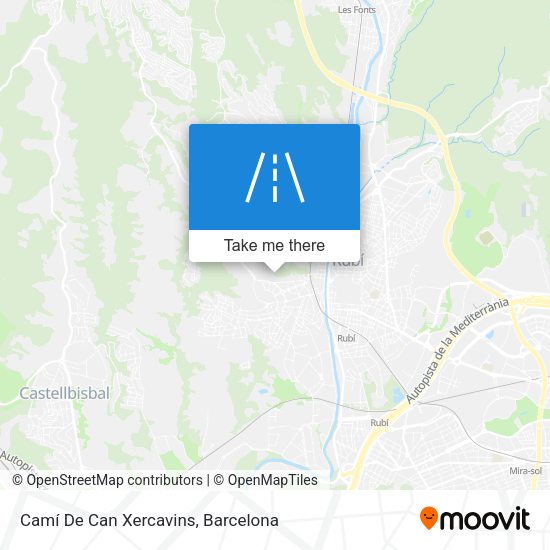 Camí De Can Xercavins map