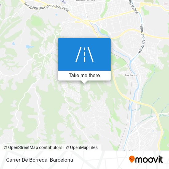 Carrer De Borredà map