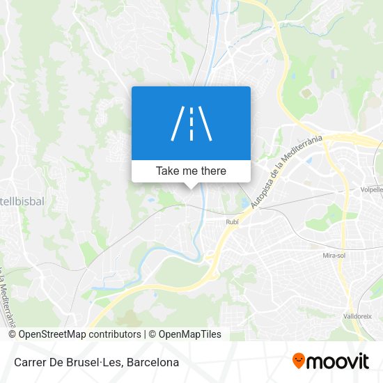 Carrer De Brusel·Les map