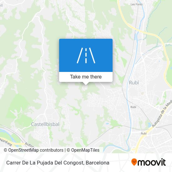Carrer De La Pujada Del Congost map