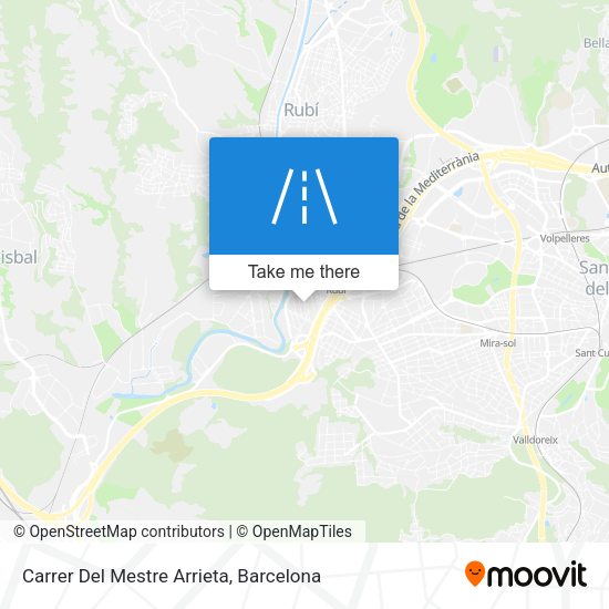 Carrer Del Mestre Arrieta map