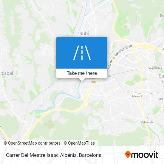 Carrer Del Mestre Isaac Albéniz map