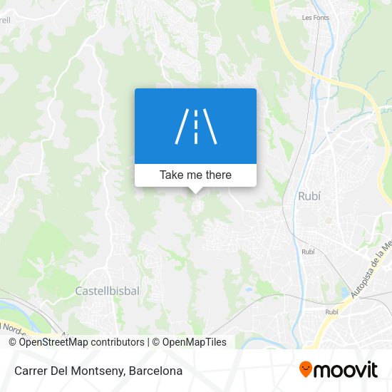 Carrer Del Montseny map