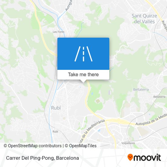 Carrer Del Ping-Pong map
