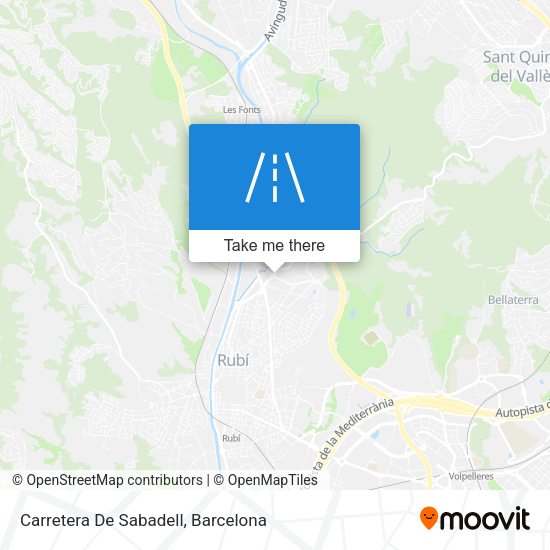 Carretera De Sabadell map