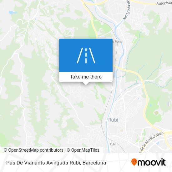 Pas De Vianants Avinguda Rubí map
