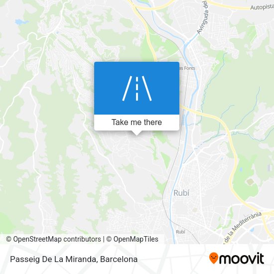 Passeig De La Miranda map