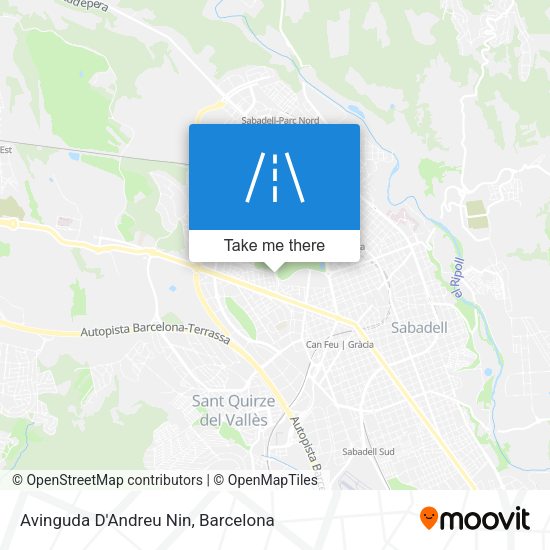 Avinguda D'Andreu Nin map