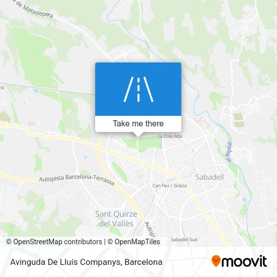 Avinguda De Lluís Companys map