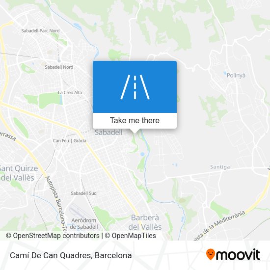 Camí De Can Quadres map