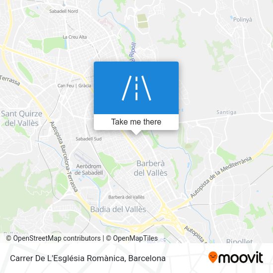 Carrer De L'Església Romànica map
