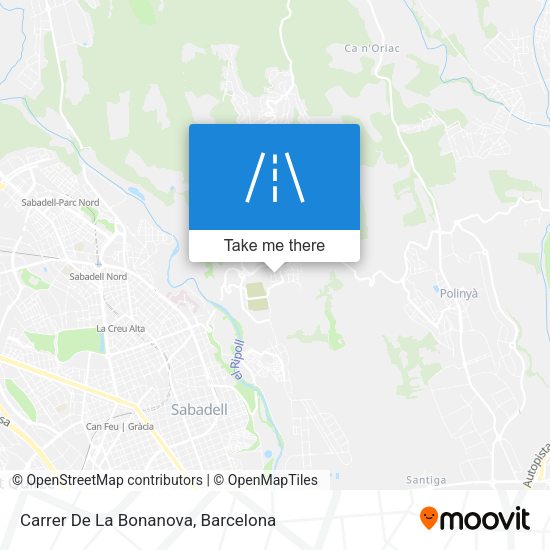 Carrer De La Bonanova map