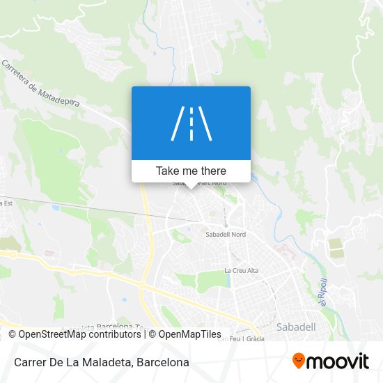 Carrer De La Maladeta map