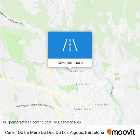 Carrer De La Mare De Dèu De Les Aigües map
