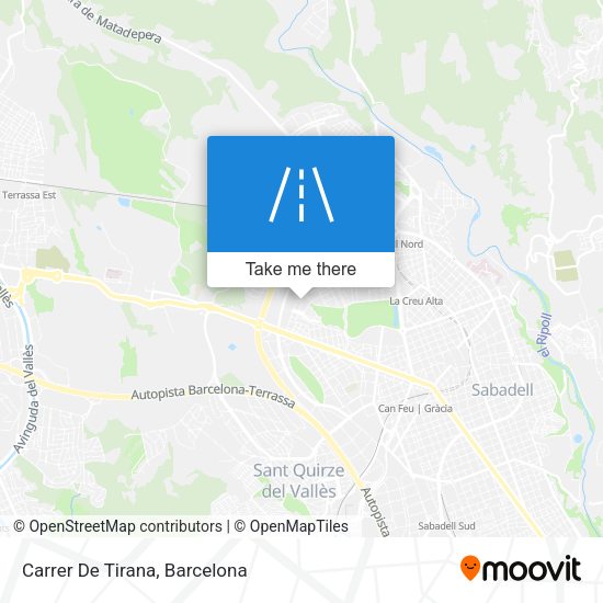 Carrer De Tirana map