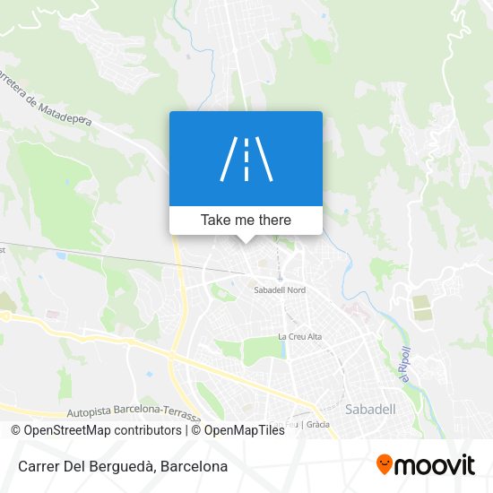 Carrer Del Berguedà map