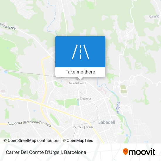 Carrer Del Comte D'Urgell map
