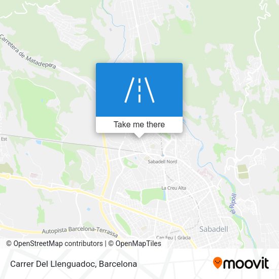 Carrer Del Llenguadoc map