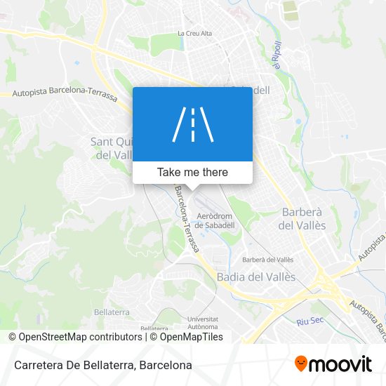 Carretera De Bellaterra map