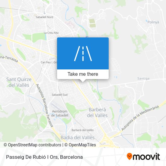 Passeig De Rubió I Ors map