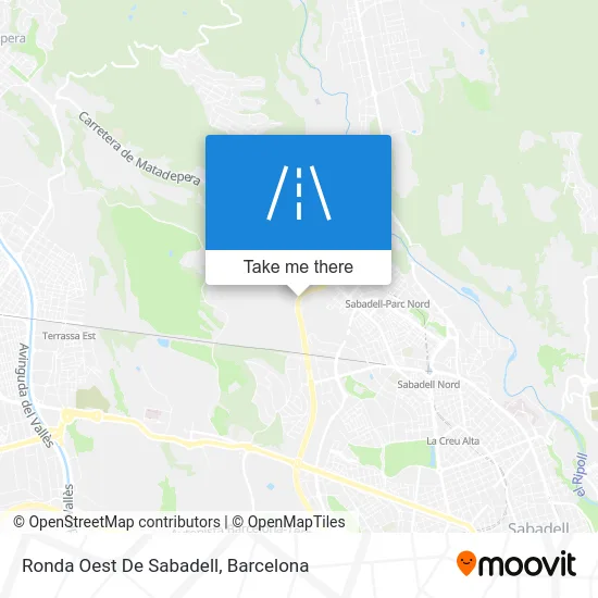Ronda Oest De Sabadell map