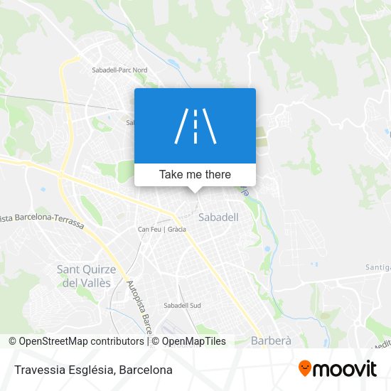 Travessia Església map