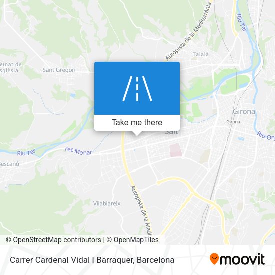Carrer Cardenal Vidal I Barraquer map