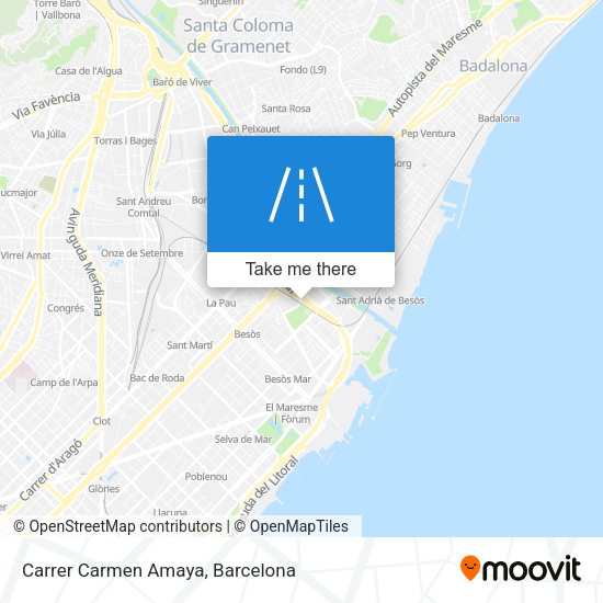 Carrer Carmen Amaya map