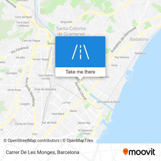 Carrer De Les Monges map