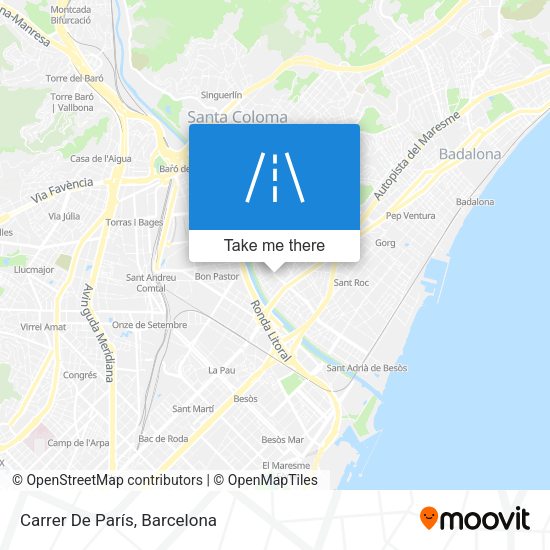 Carrer De París map