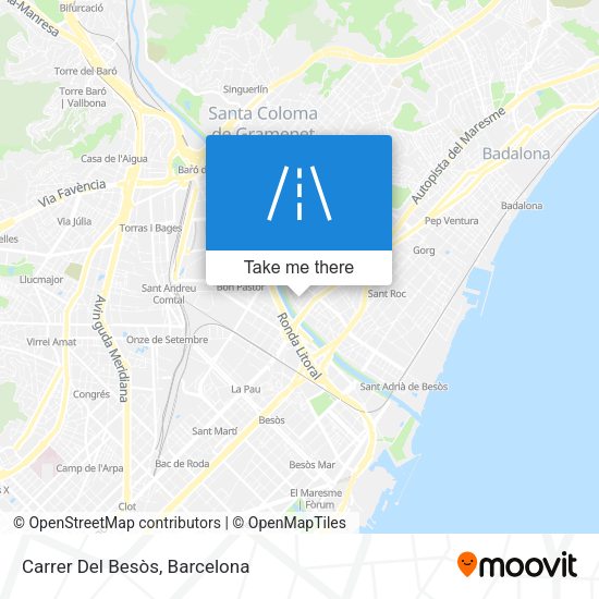 Carrer Del Besòs map