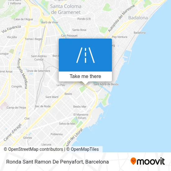 Ronda Sant Ramon De Penyafort map