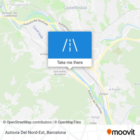 Autovia Del Nord-Est map