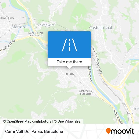Camí Vell Del Palau map