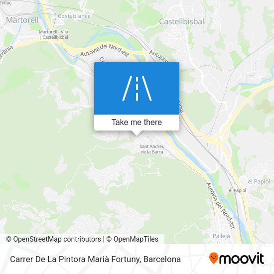 Carrer De La Pintora Marià Fortuny map