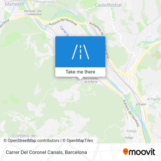 Carrer Del Coronel Canals map
