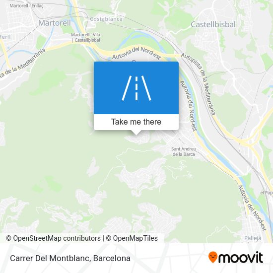 Carrer Del Montblanc map