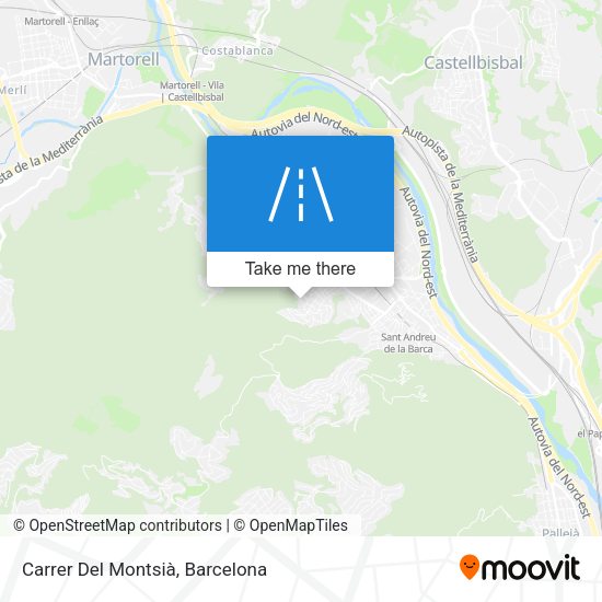 Carrer Del Montsià map