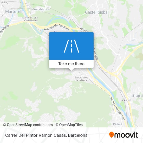 Carrer Del Pintor Ramón Casas map