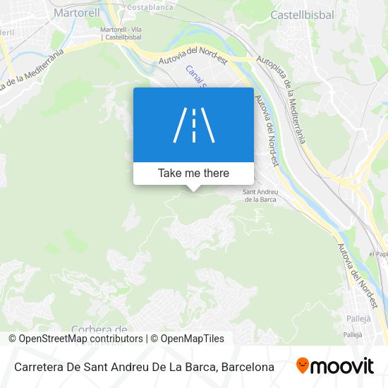 Carretera De Sant Andreu De La Barca map