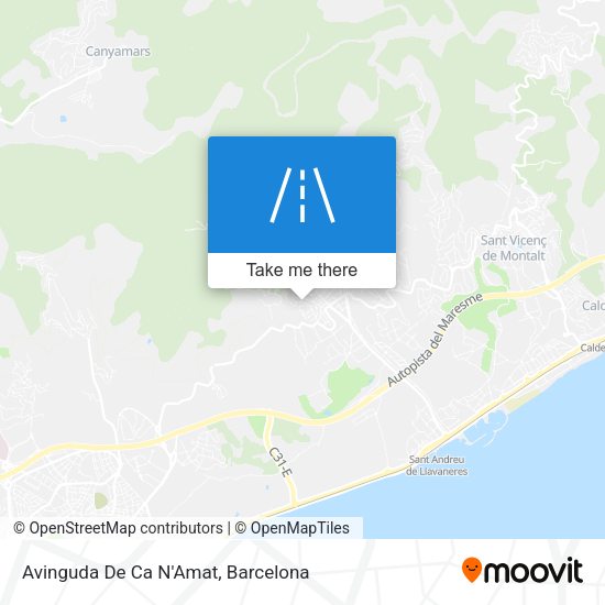 Avinguda De Ca N'Amat map
