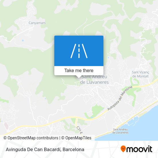 Avinguda De Can Bacardí map