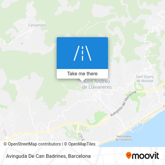Avinguda De Can Badrines map
