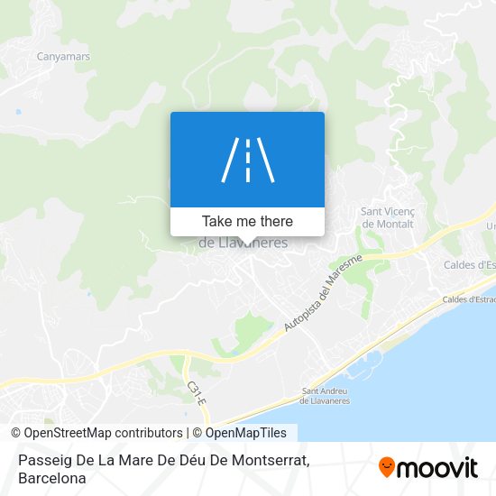 Passeig De La Mare De Déu De Montserrat map