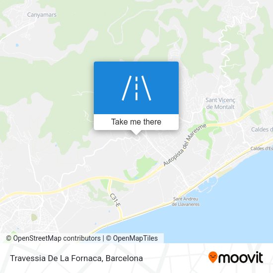 Travessia De La Fornaca map