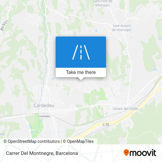 Carrer Del Montnegre map